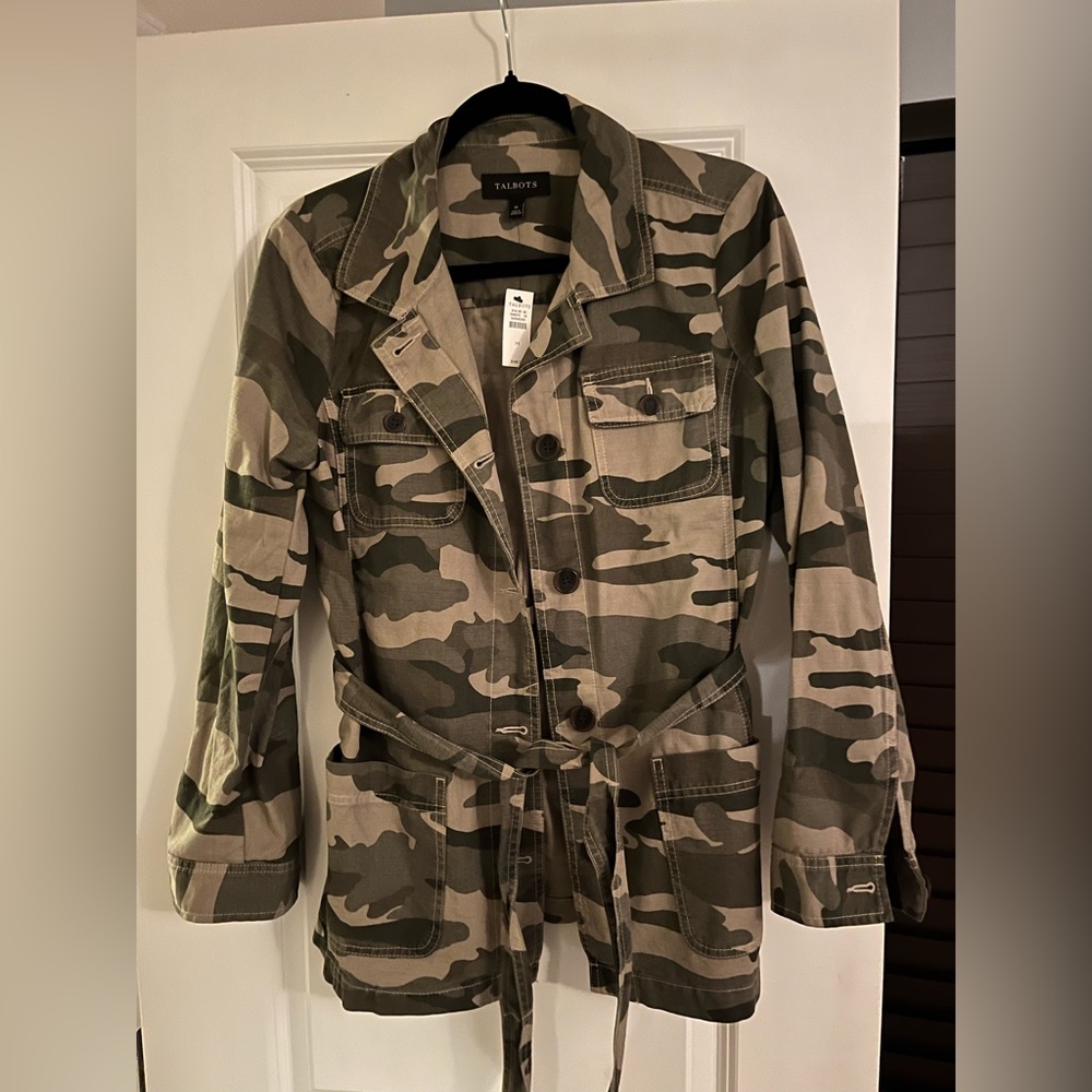 NWT Talbots Camo Field Jacket M